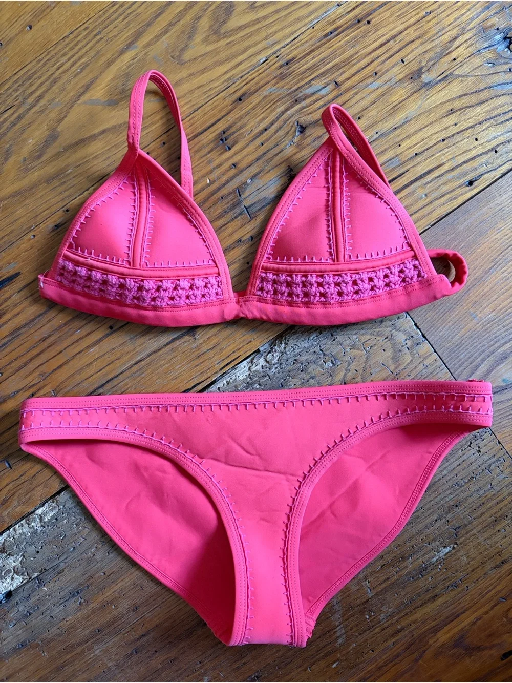 Gigi red Women’s Red Triangle Bikini Set - Sleek Two-Piece Swimwear